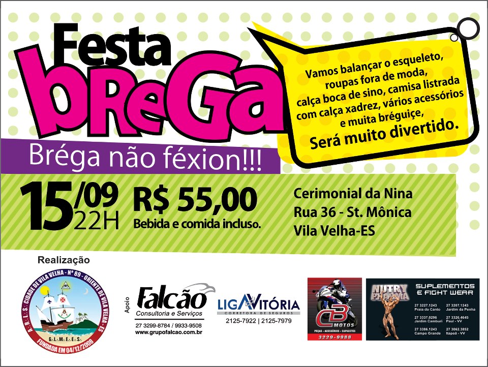 Festa Brega 2012 - ARLS Cidade de Vila Velha - ES