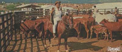 Luiz Gonzaga na fazenda em Exu